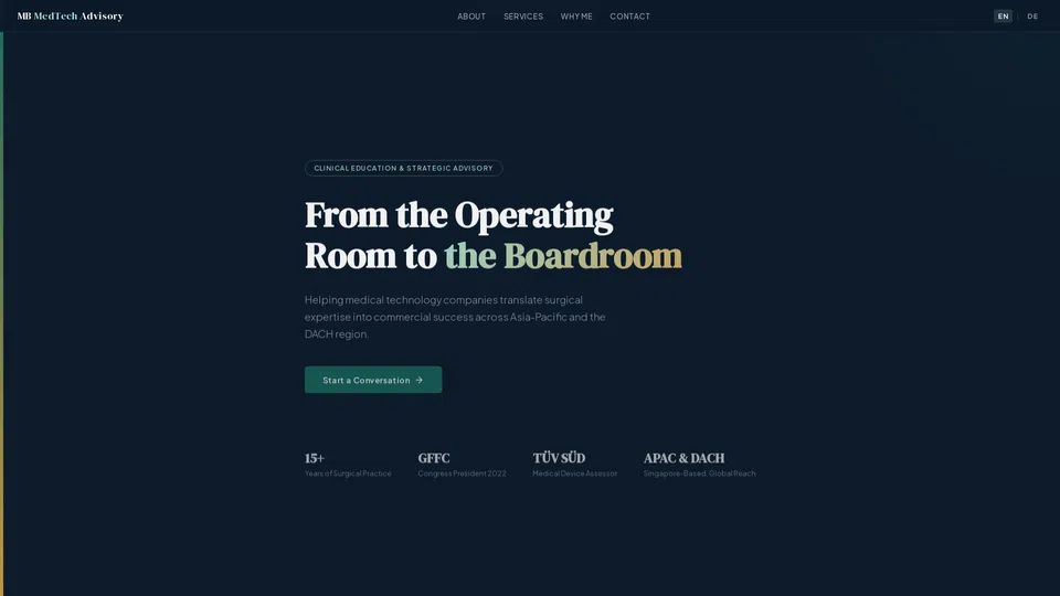 Homepage snapshot at launch