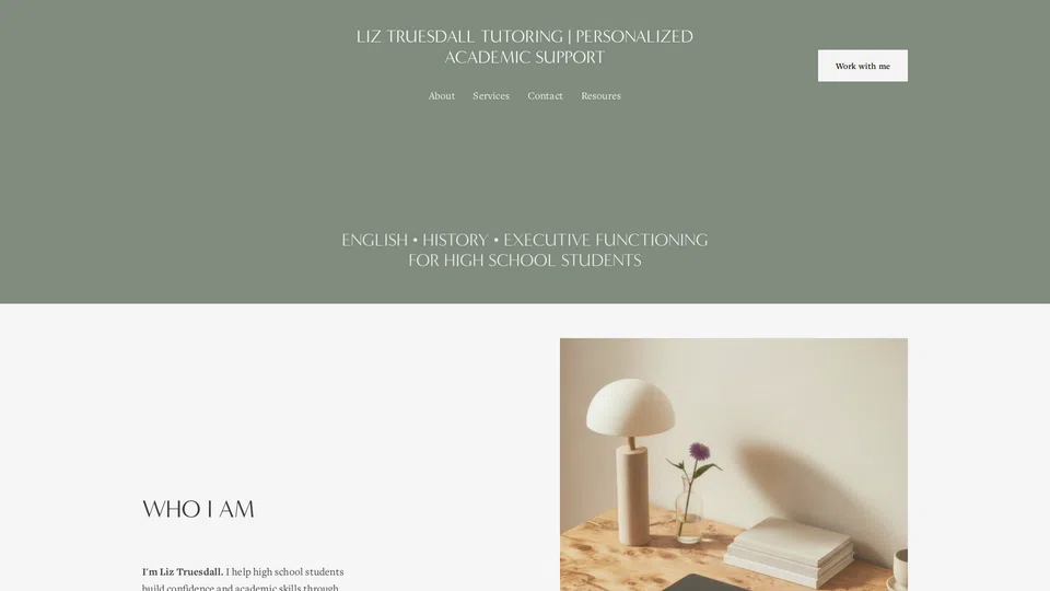 Homepage snapshot at launch