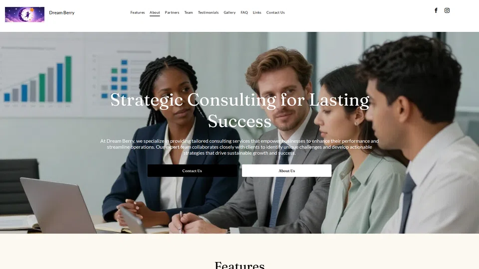 Homepage snapshot at launch