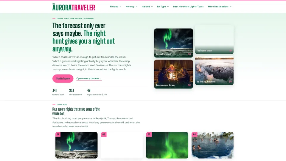 Homepage snapshot at launch