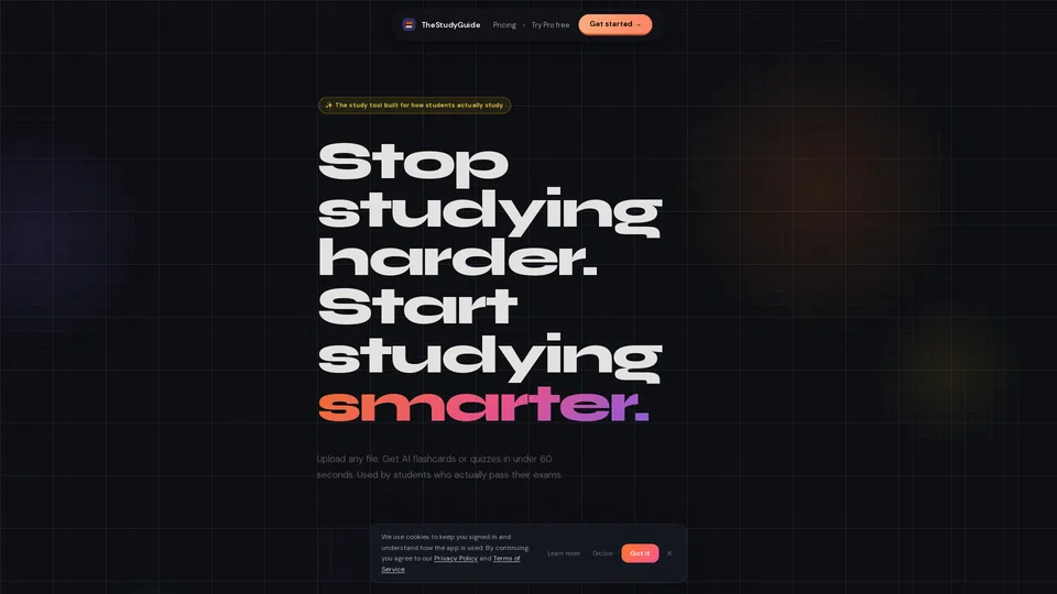 Homepage snapshot at launch
