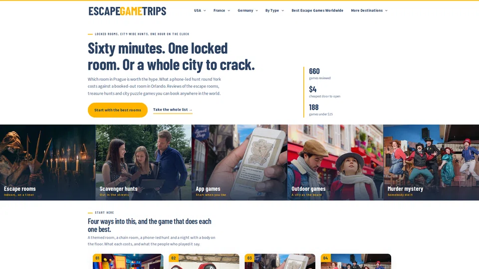 Homepage snapshot at launch