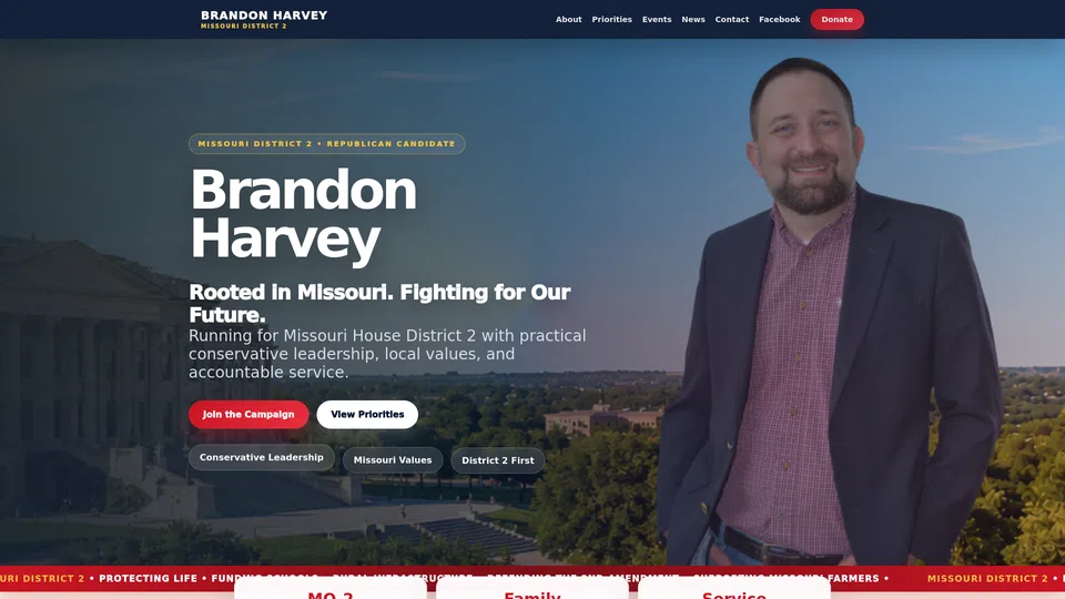 Homepage snapshot at launch