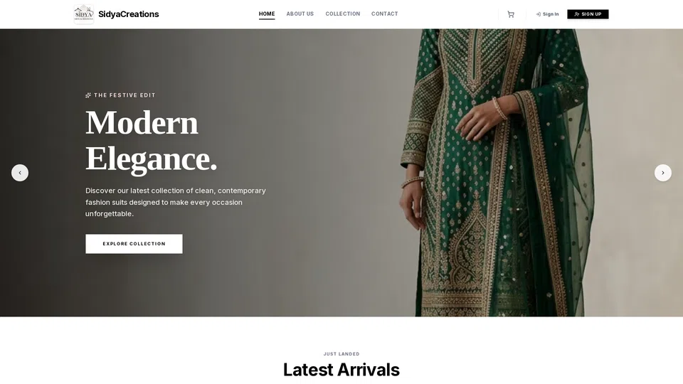 Homepage snapshot at launch