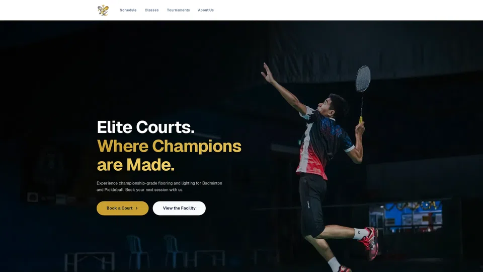 Homepage snapshot at launch