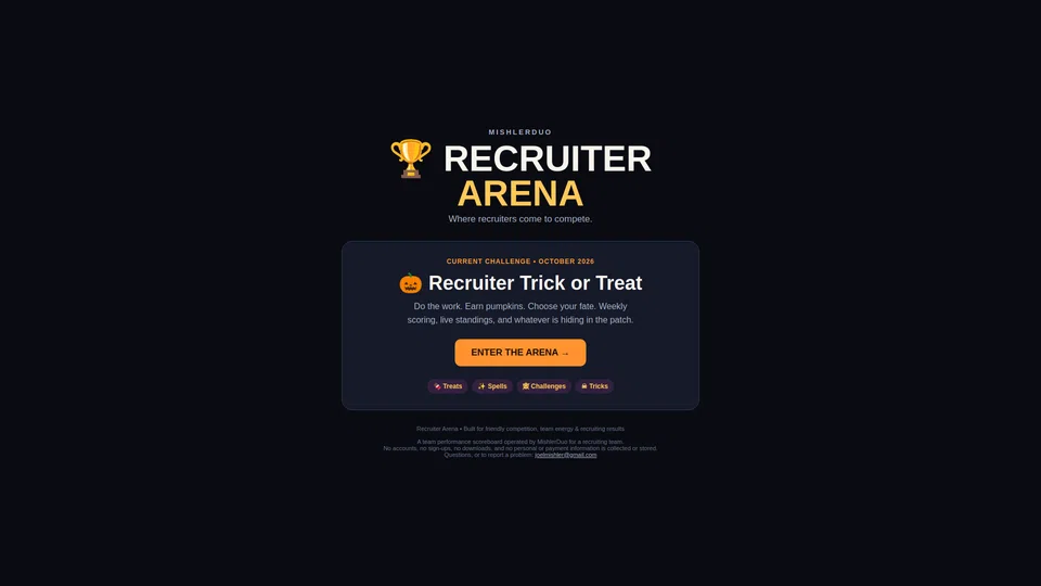 Homepage snapshot at launch