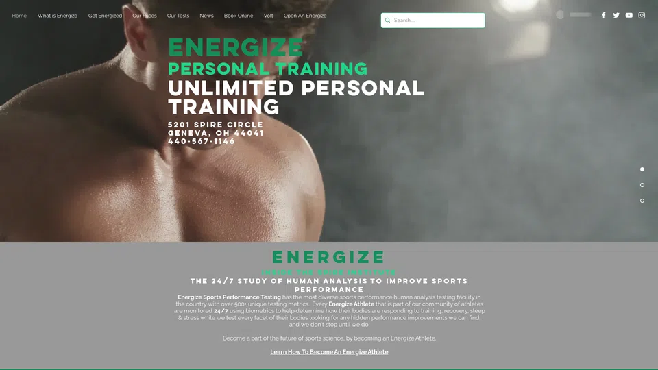 Homepage snapshot at launch
