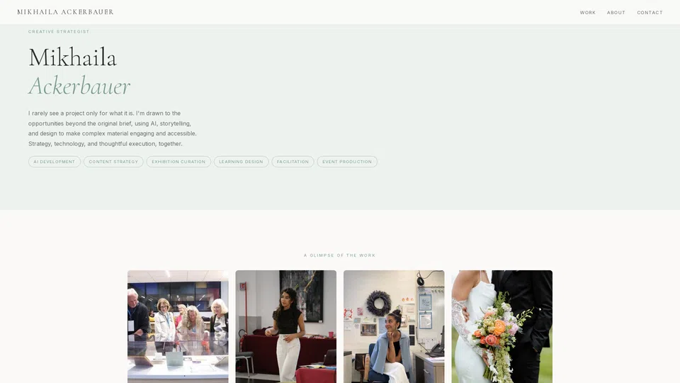 Homepage snapshot at launch