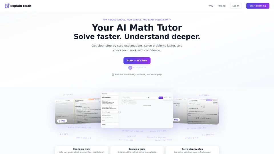 Homepage snapshot at launch