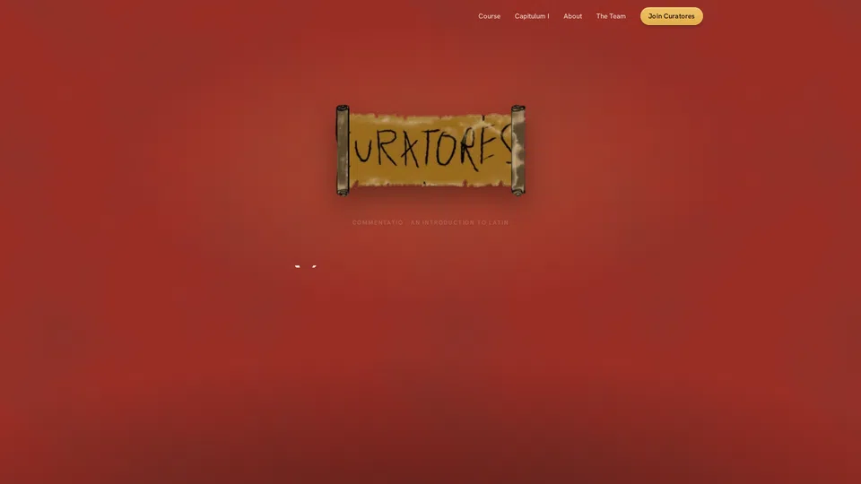 Homepage snapshot at launch