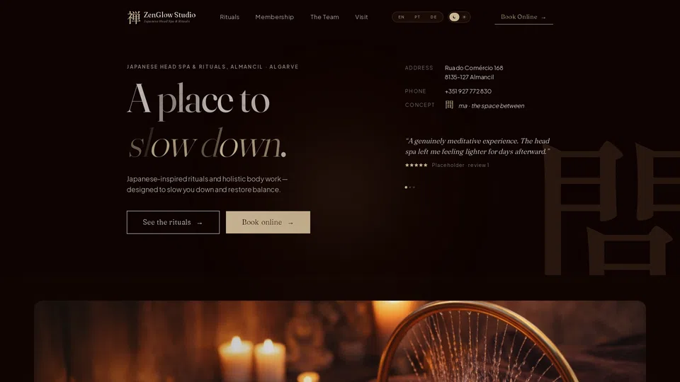 Homepage snapshot at launch