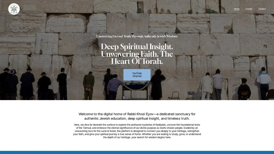Homepage snapshot at launch