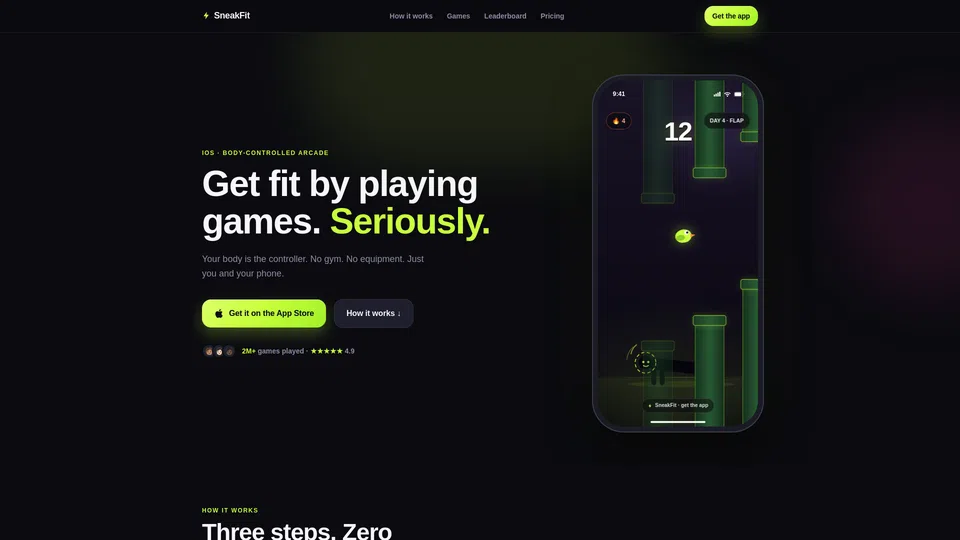 Homepage snapshot at launch
