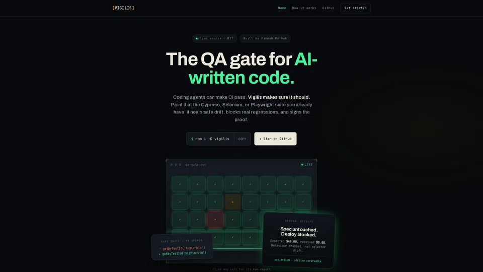 Homepage snapshot at launch