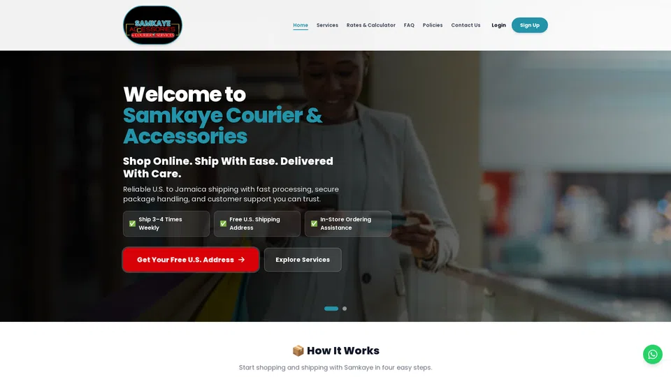 Homepage snapshot at launch