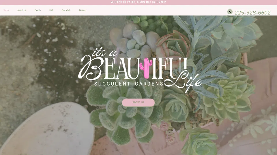 Homepage snapshot at launch