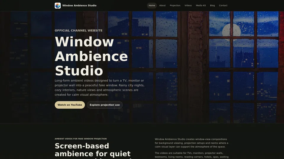 Homepage snapshot at launch