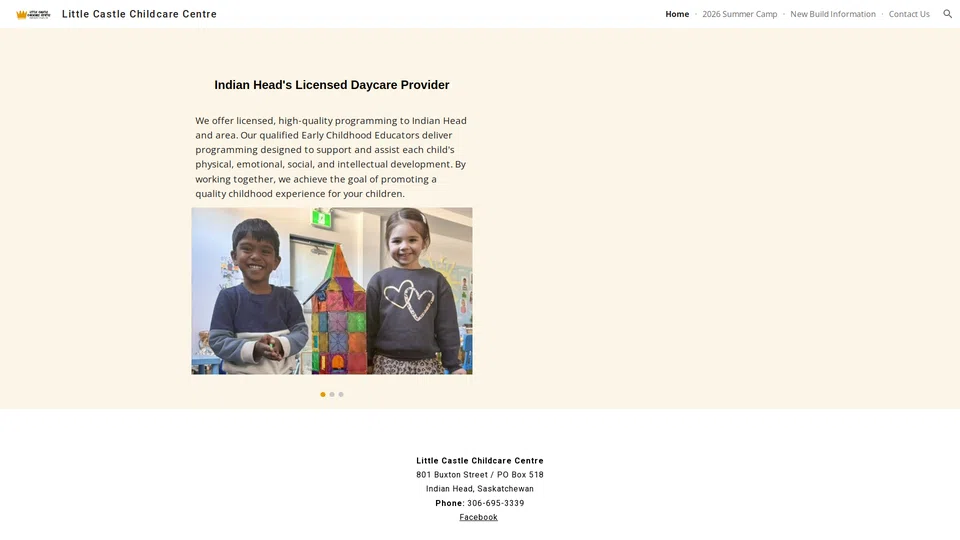 Homepage snapshot at launch