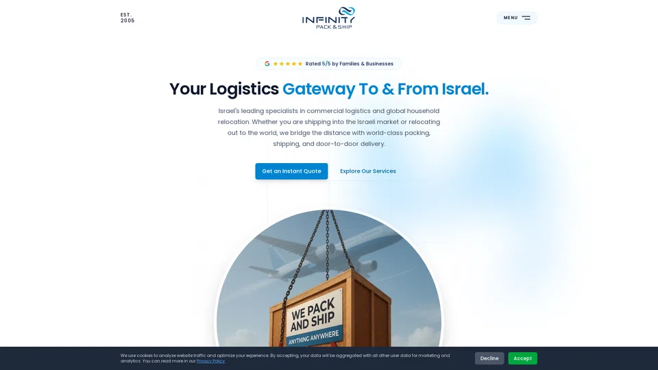 Homepage snapshot at launch