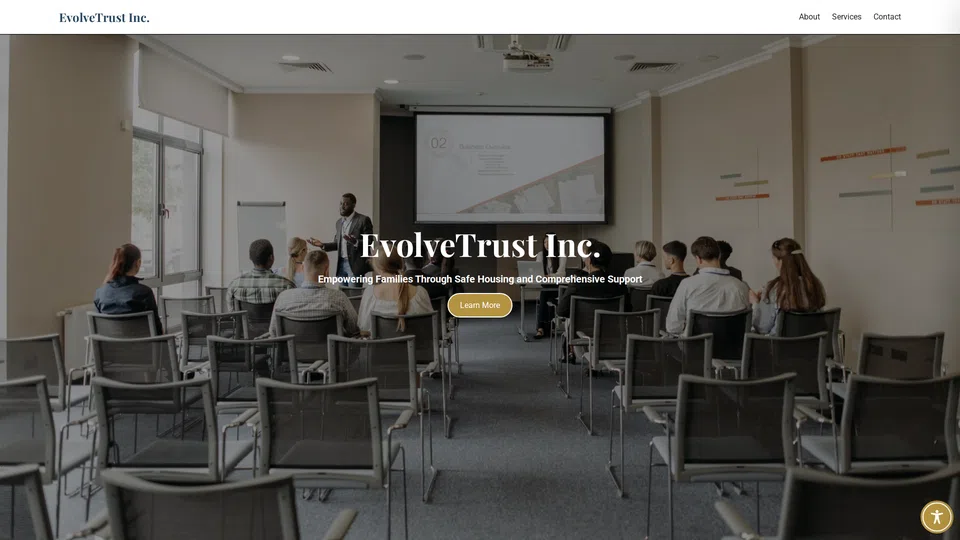 Homepage snapshot at launch