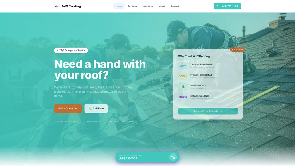 Homepage snapshot at launch