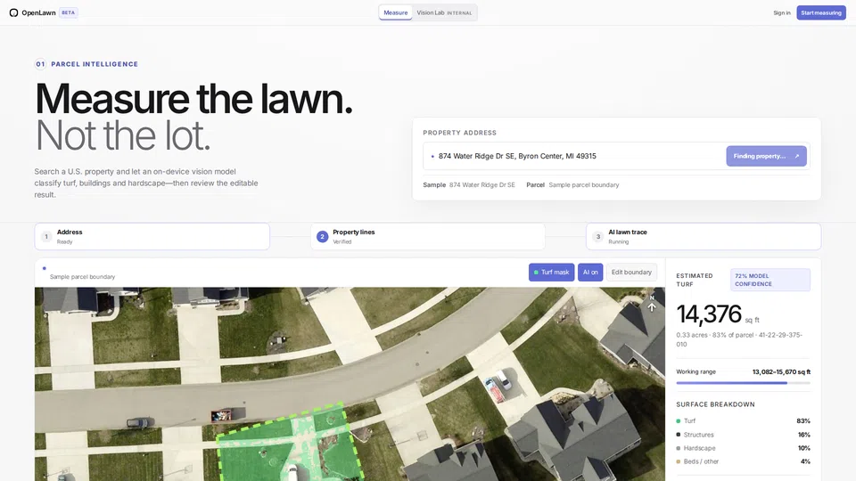 Homepage snapshot at launch