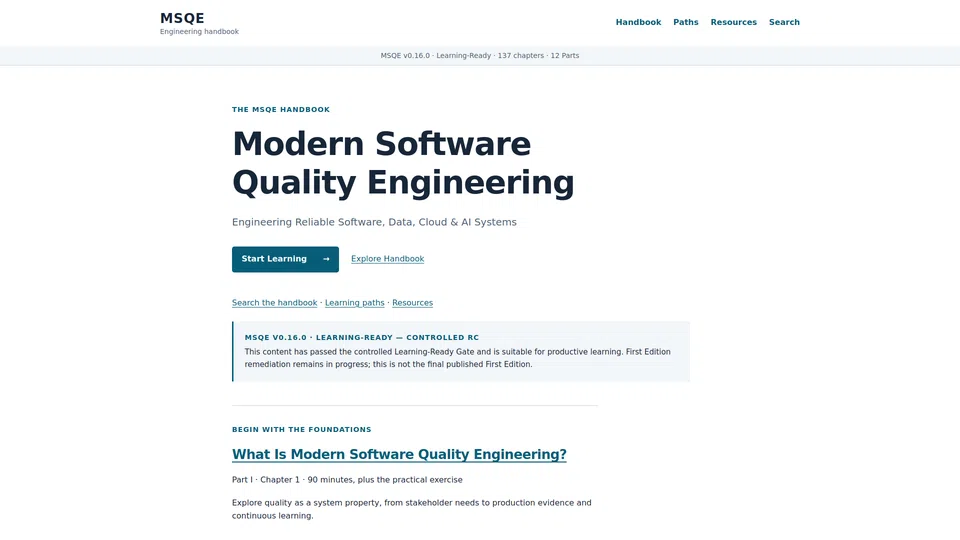 Homepage snapshot at launch