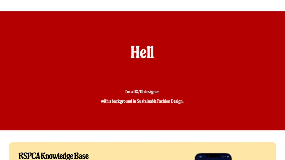 Homepage snapshot at launch