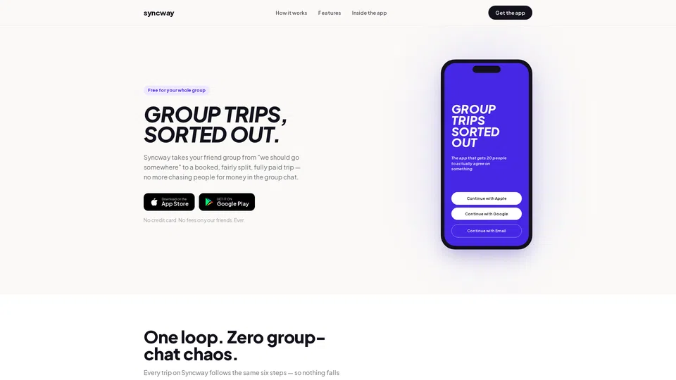 Homepage snapshot at launch