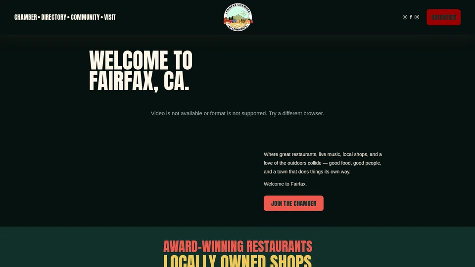Homepage snapshot at launch
