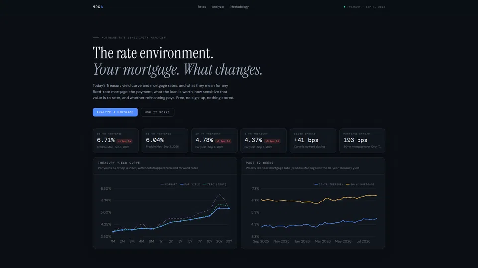 Homepage snapshot at launch