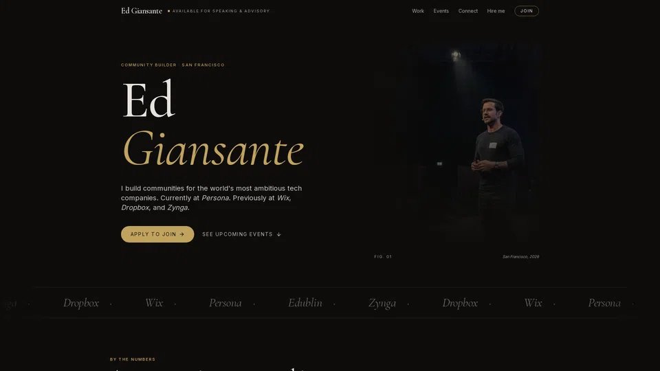 Homepage snapshot at launch