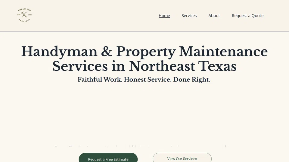 Homepage snapshot at launch