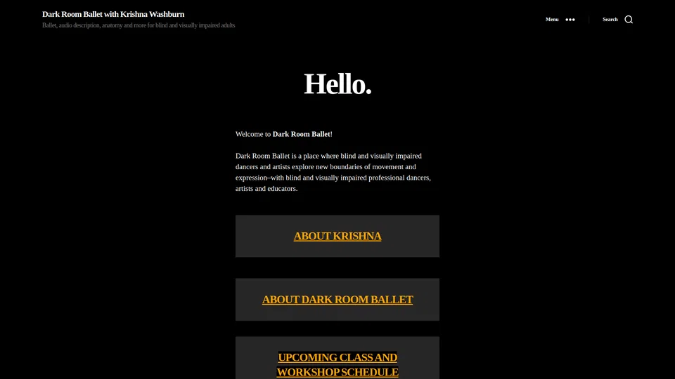 Homepage snapshot at launch