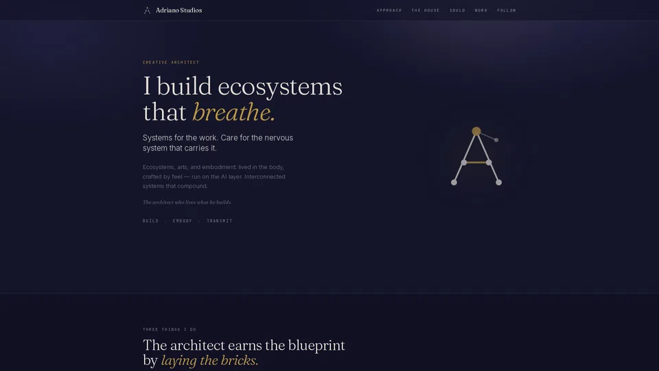 Homepage snapshot at launch