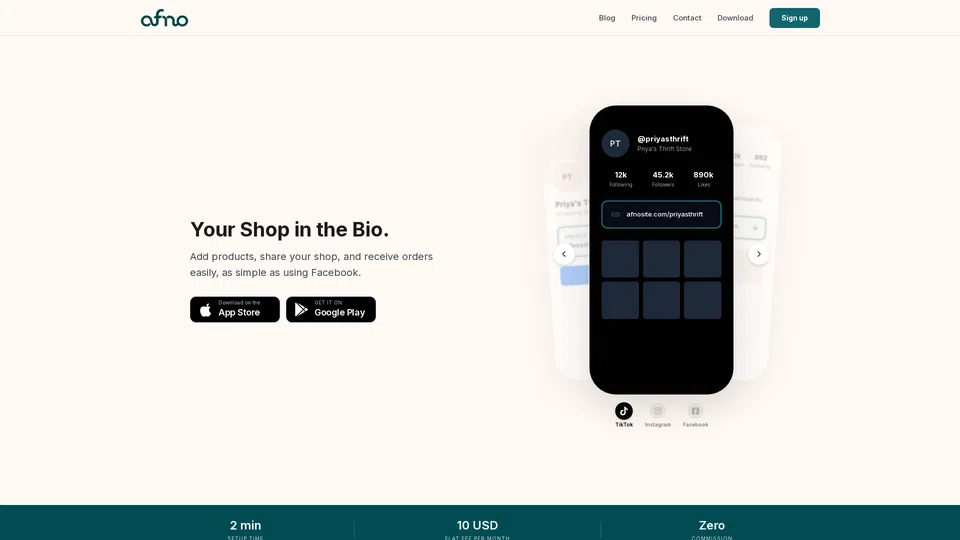 Homepage snapshot at launch