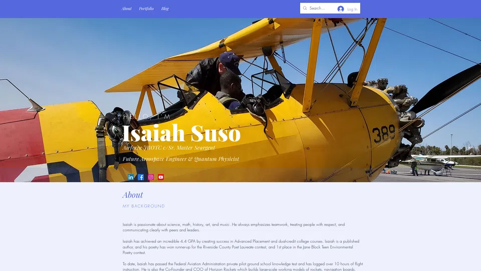 Homepage snapshot at launch