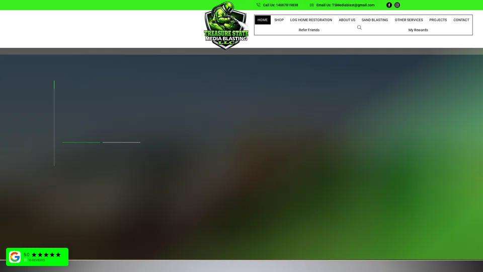 Homepage snapshot at launch