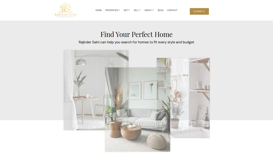 Homepage snapshot at launch