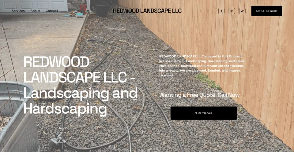 Homepage snapshot at launch