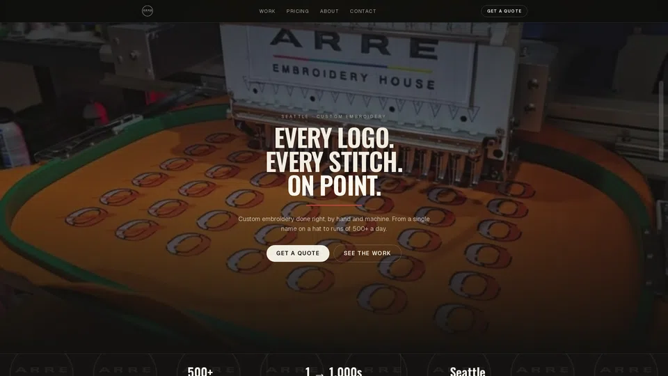 Homepage snapshot at launch