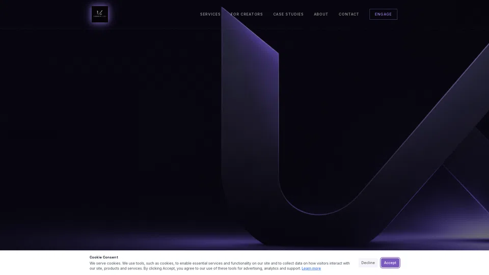 Homepage snapshot at launch