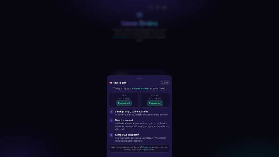 Homepage snapshot at launch