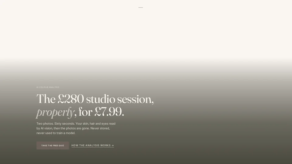 Homepage snapshot at launch