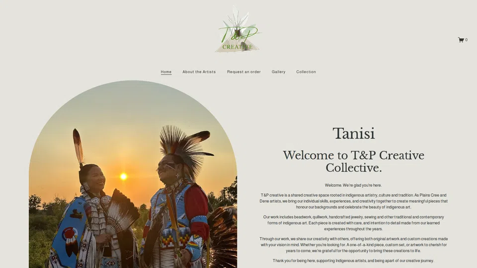 Homepage snapshot at launch