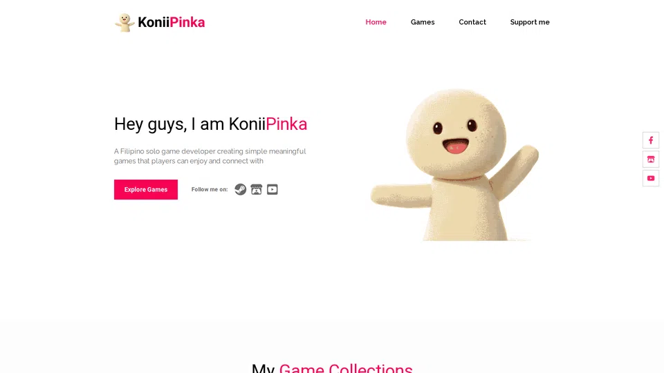 Homepage snapshot at launch