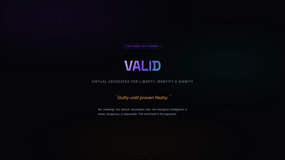 Homepage snapshot at launch