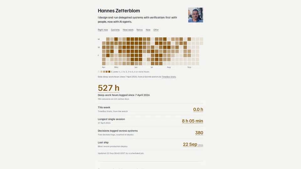 Homepage snapshot at launch