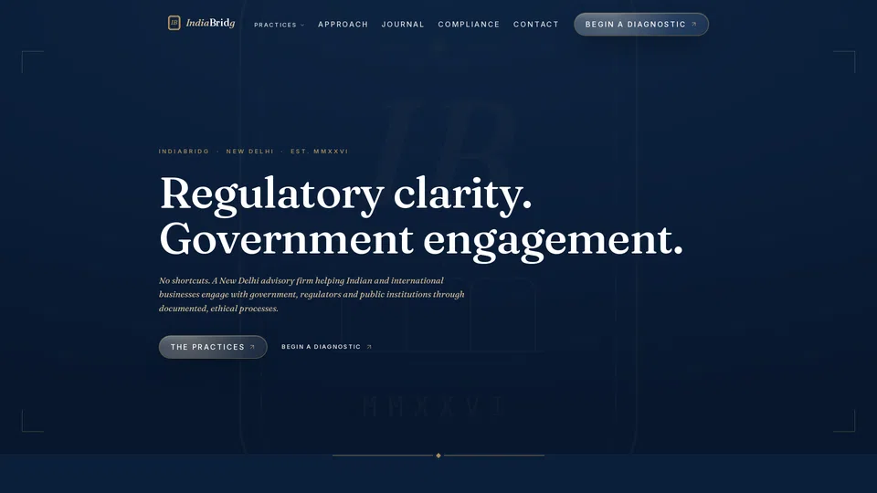 Homepage snapshot at launch