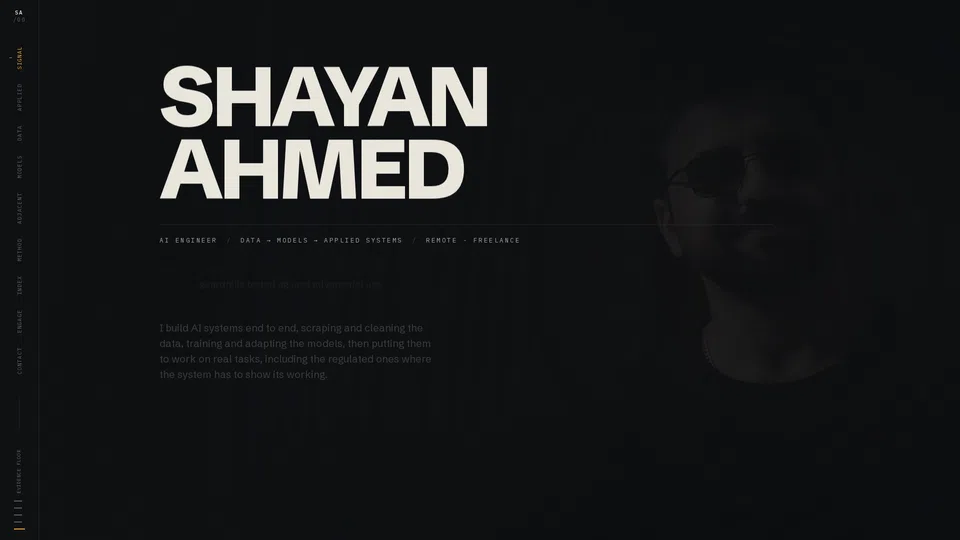 Homepage snapshot at launch